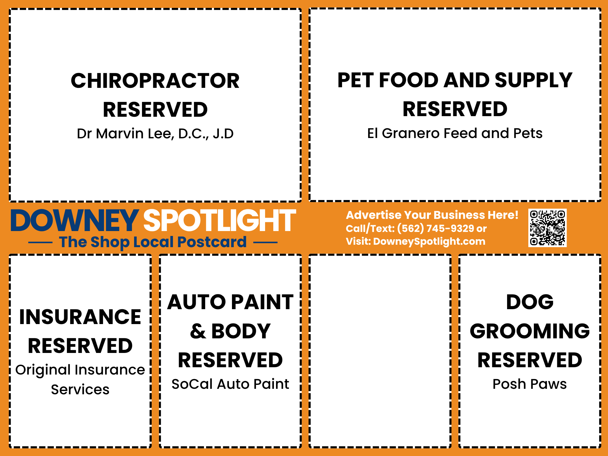 Downey Spotlight direct mail advertising sample