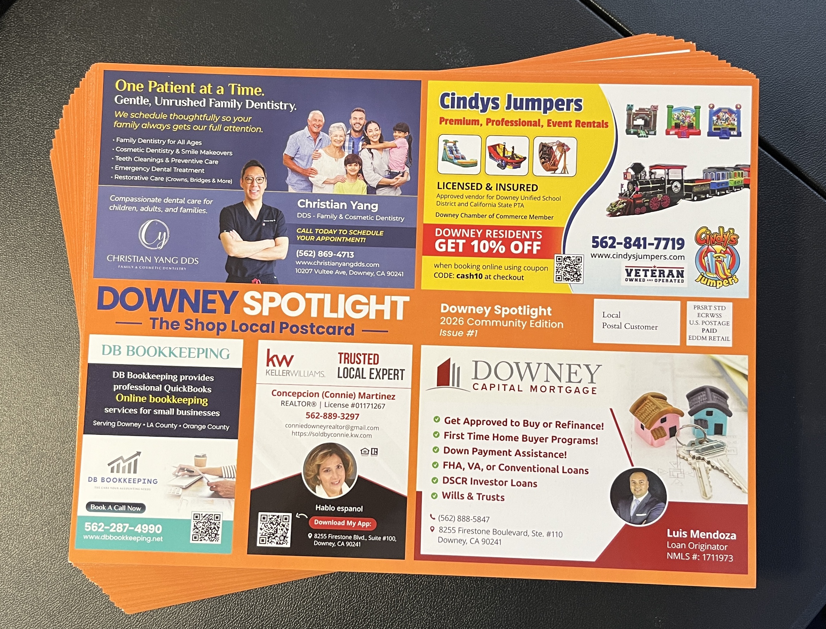 Downey Spotlight direct mail advertising sample