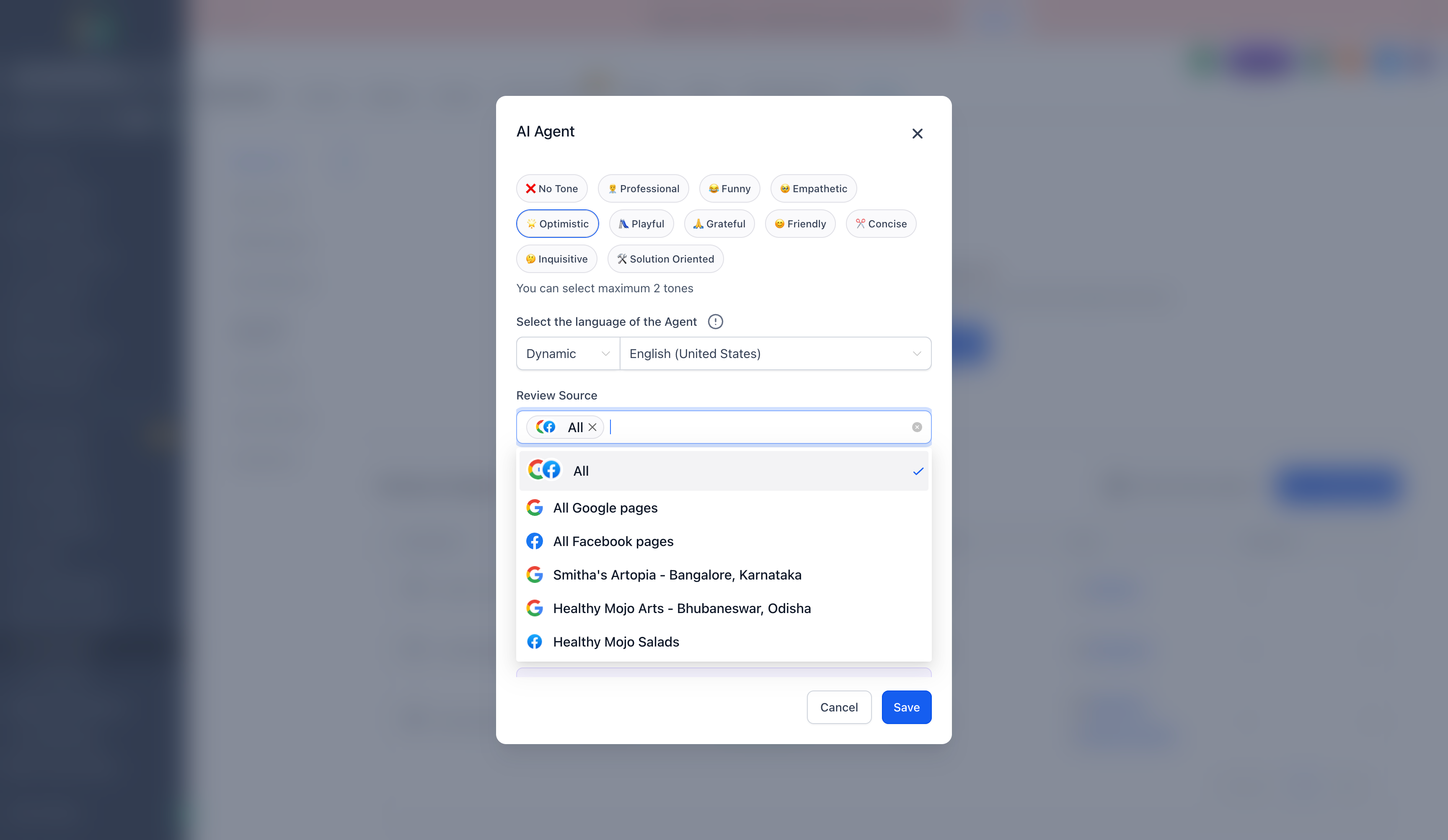 Impostazione di un Agente IA per rispondere automaticamente alle recensioni