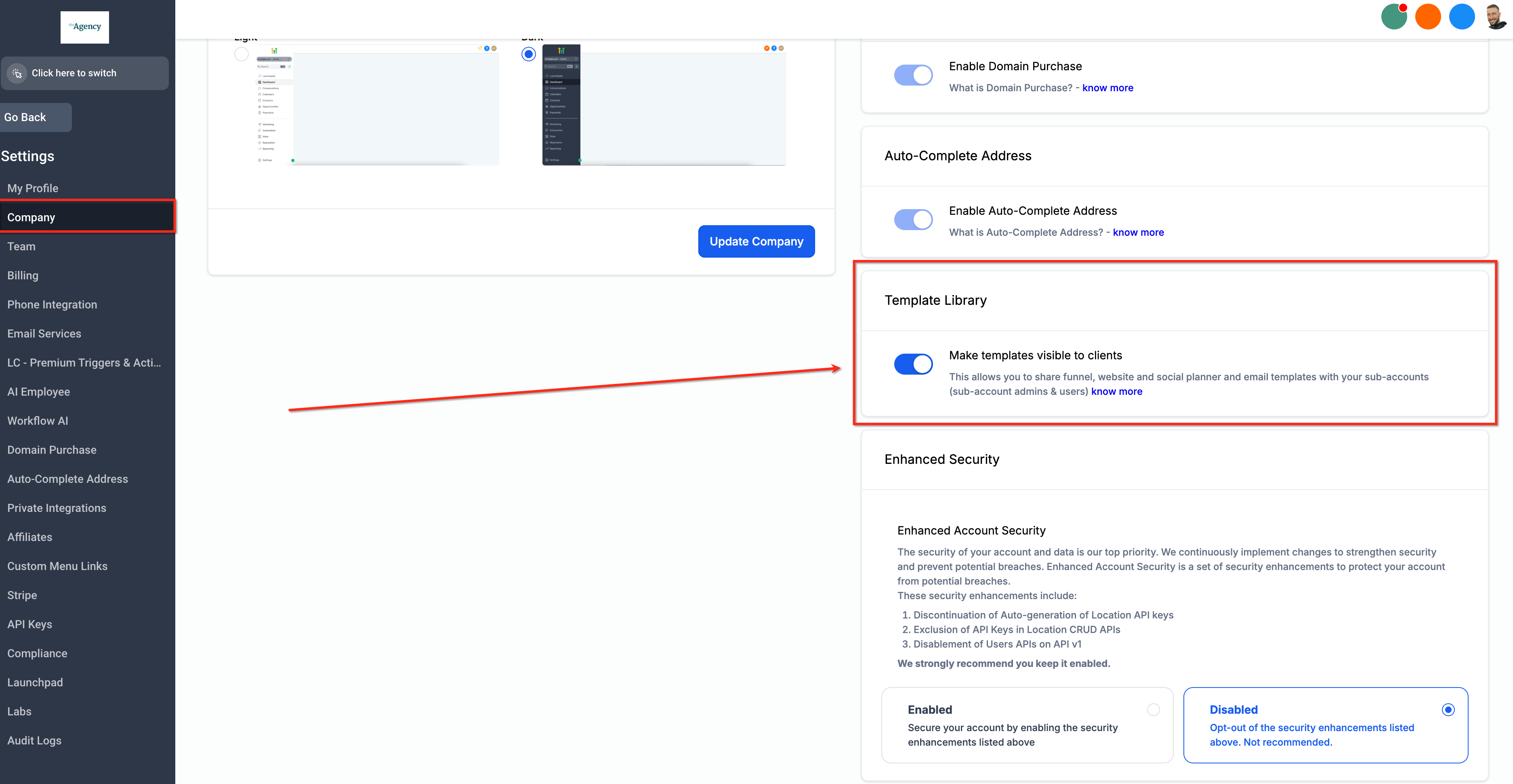 Schermata guida Futuria CRM 8
