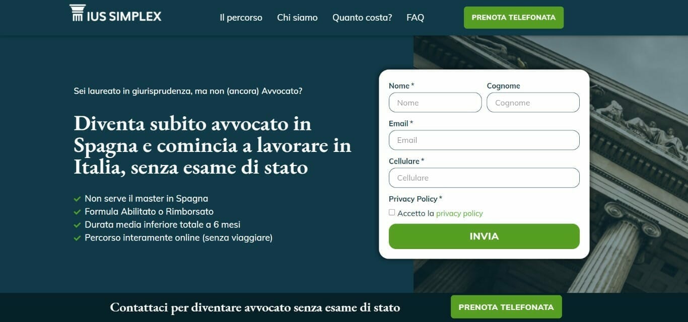 Ius Simplex – Avvocato all'estero