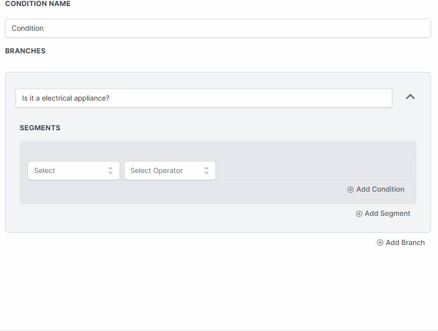 Esempio di utilizzo dei valori del webhook in una condizione Se/Altrimenti (If/Else).