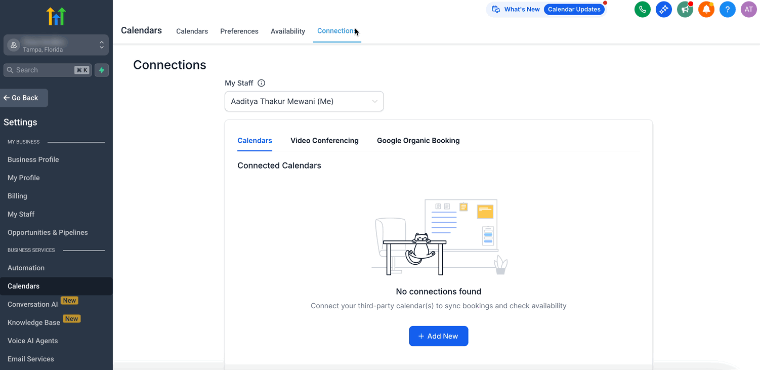Aggiunta di un nuovo calendario esterno come Google o Outlook in Futuria CRM.