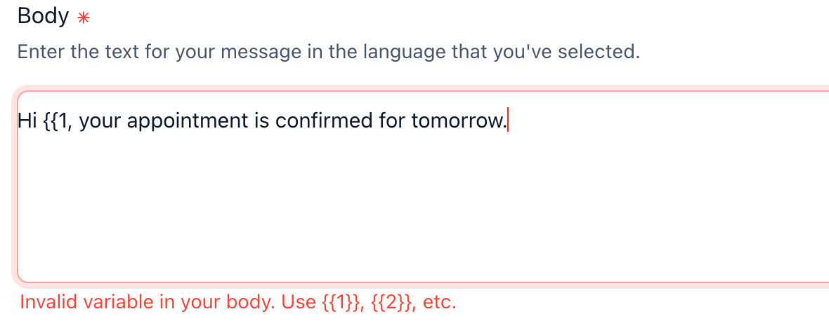 Interfaccia del builder per la creazione di modelli di messaggio WhatsApp in Futuria CRM.