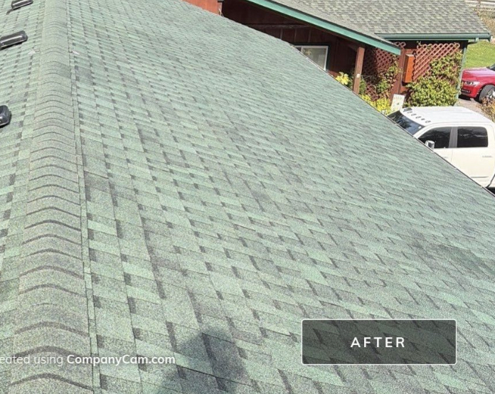 After roofing photo