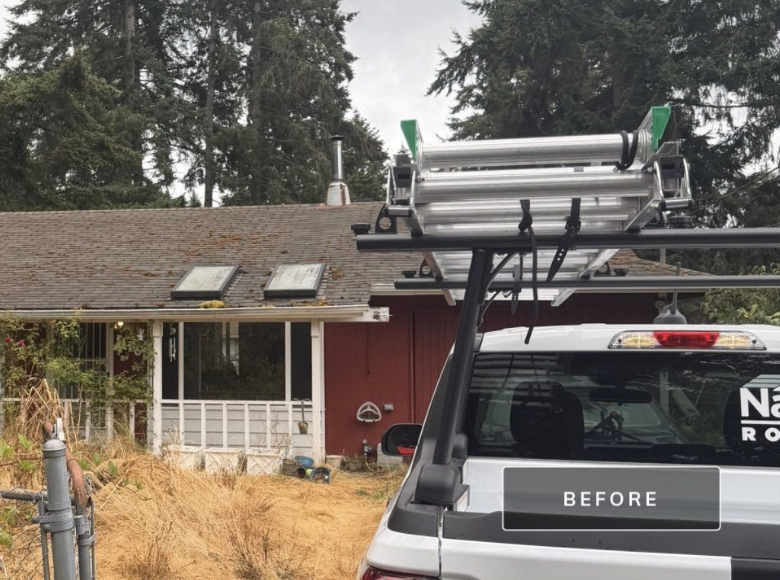 Before roofing photo