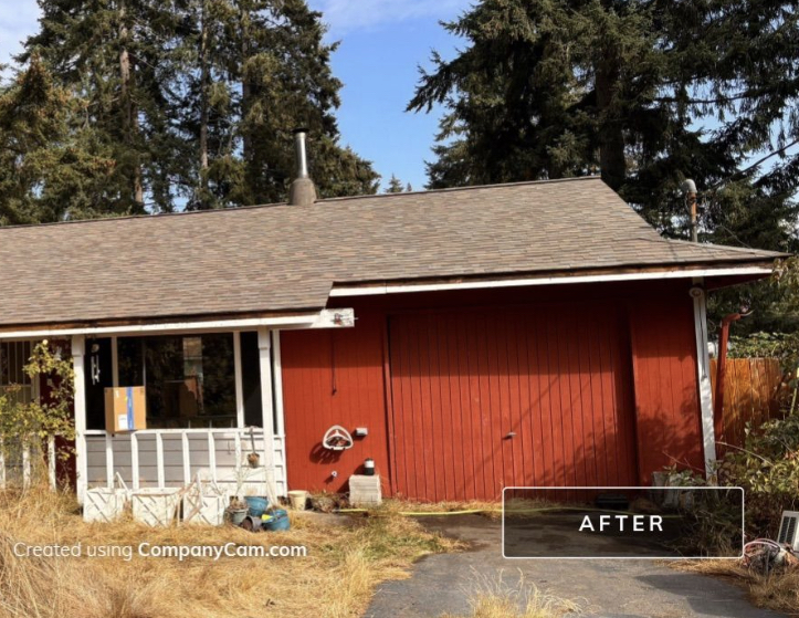 After roofing photo