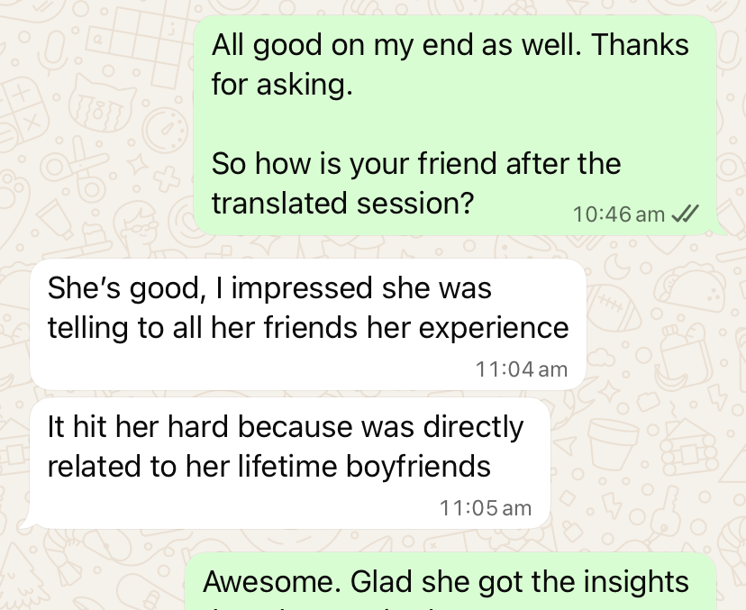 translated session testimonial translated session testimonial