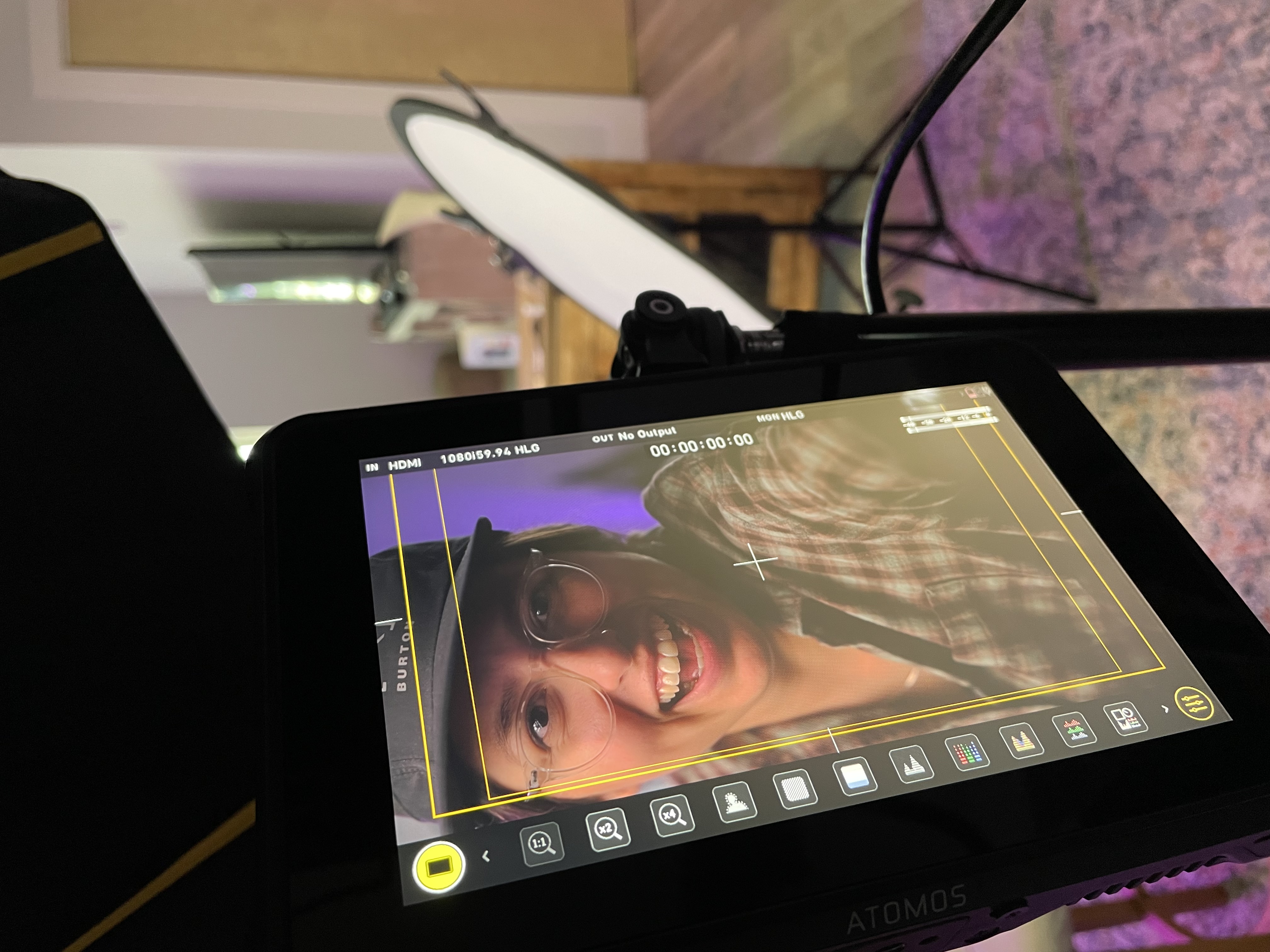 Melissa Garcia behind the scenes
