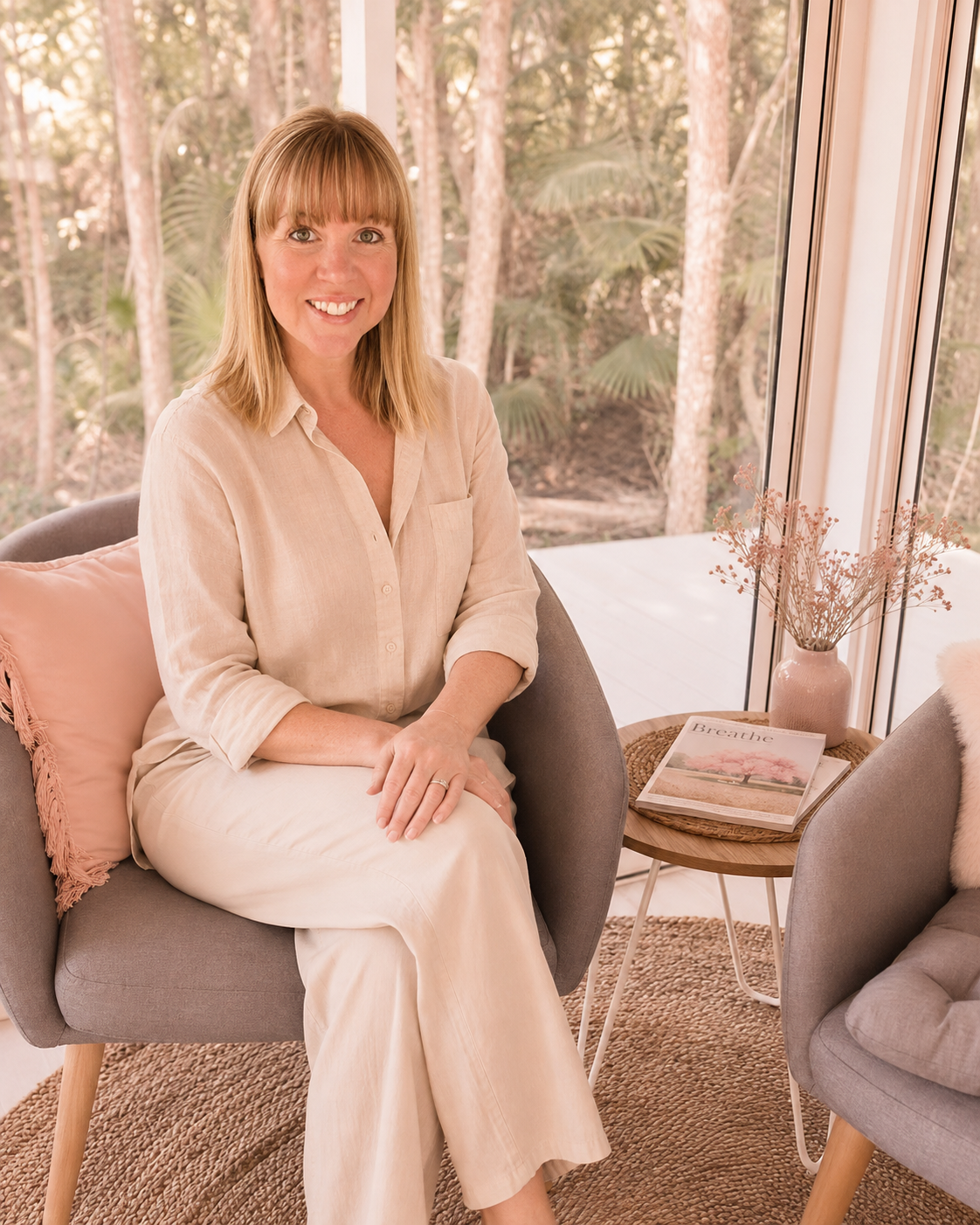 Melissa Krestensen holistic counsellor in her Tuggerah counselling studio on the Central Coast NSW