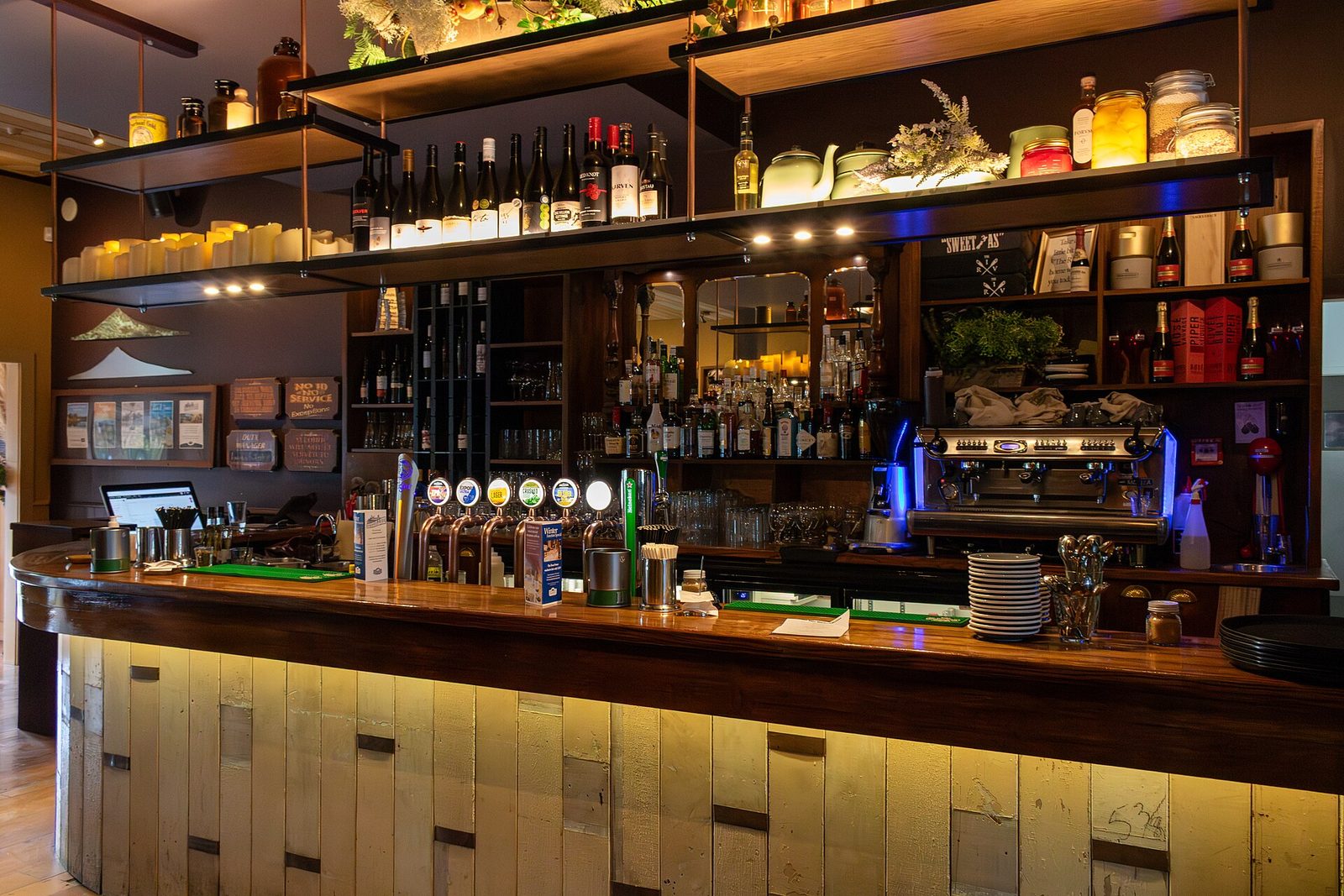 Restaurant bar interior