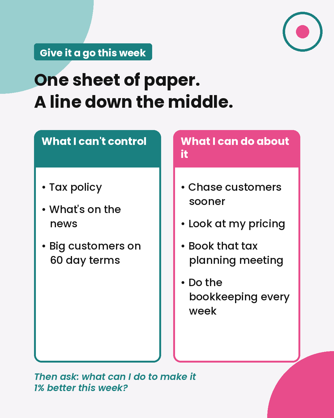 One sheet of paper exercise