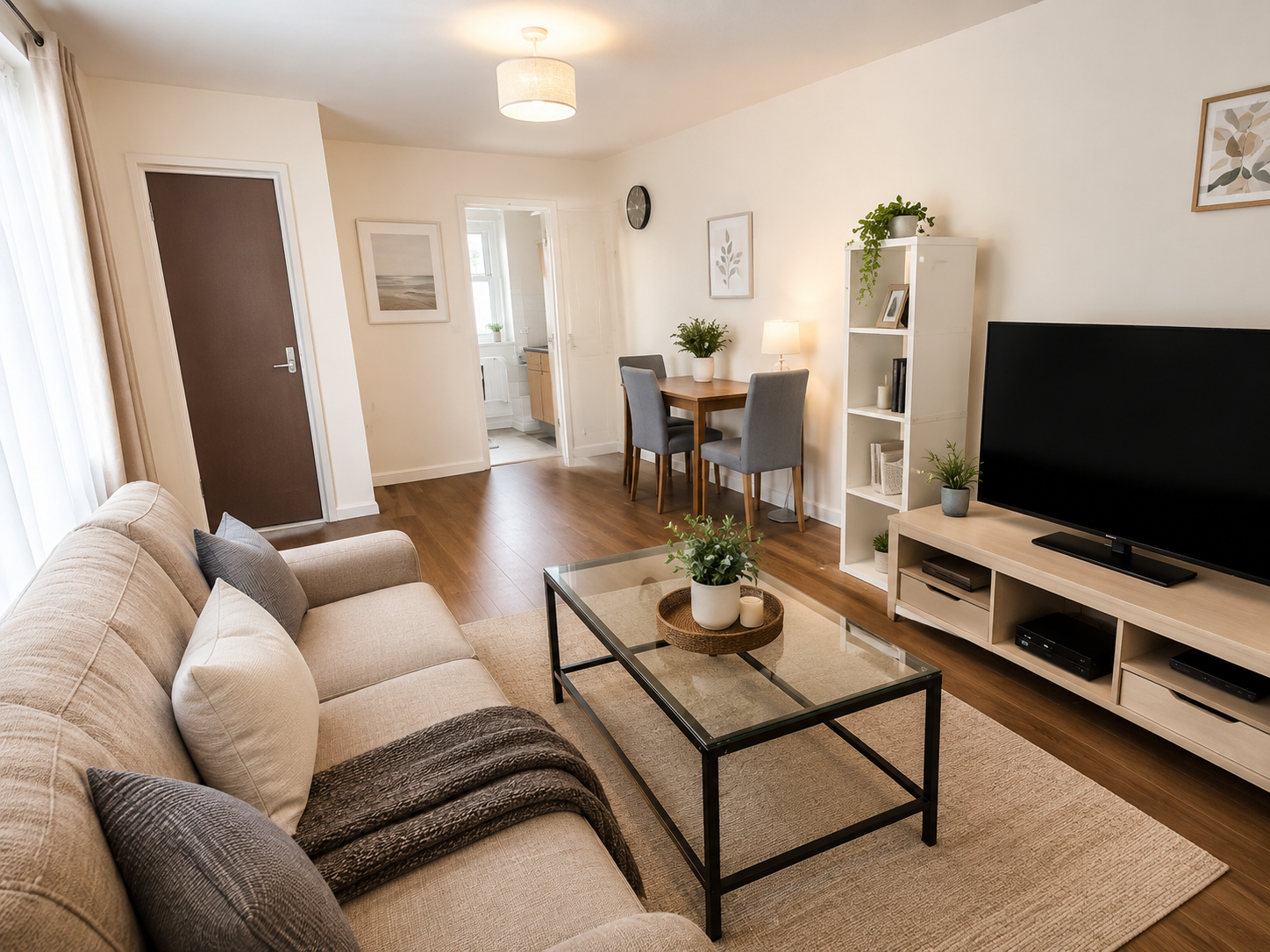 Wohnzimmer nachher - professionell bearbeitet