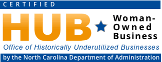 North Carolina HUB certified woman-owned business logo