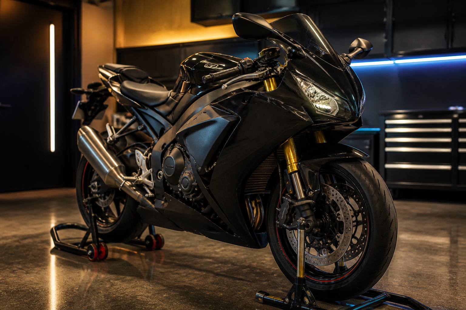 Honda CBR suspension setup in Miami