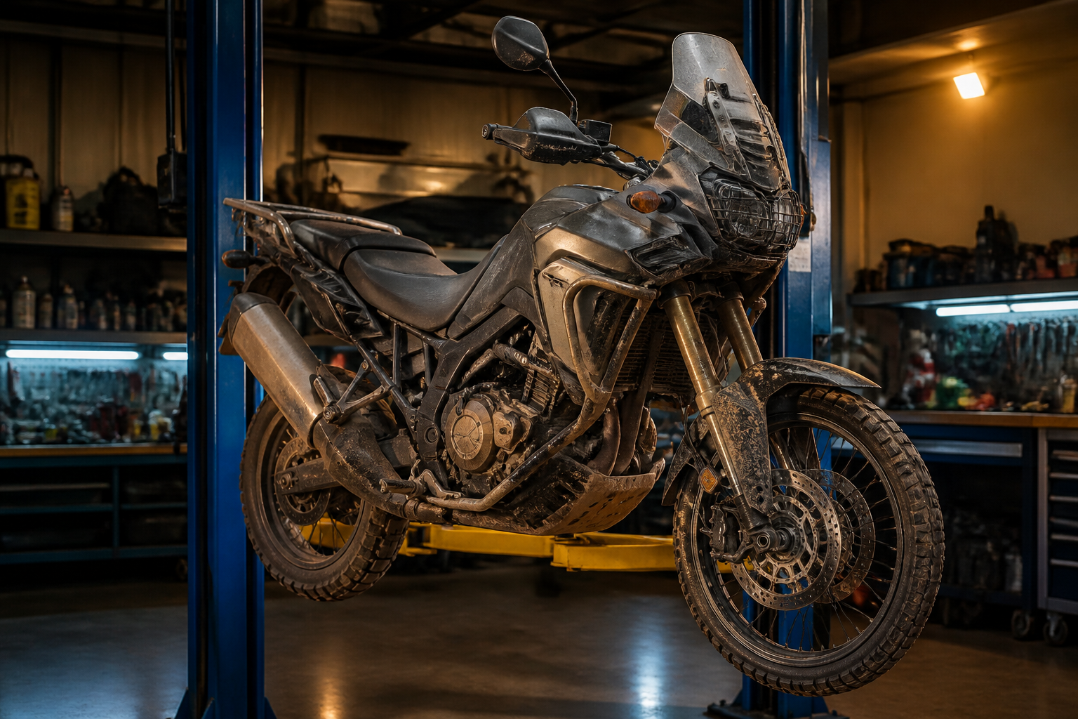 Used Honda Africa Twin inspection in Miami