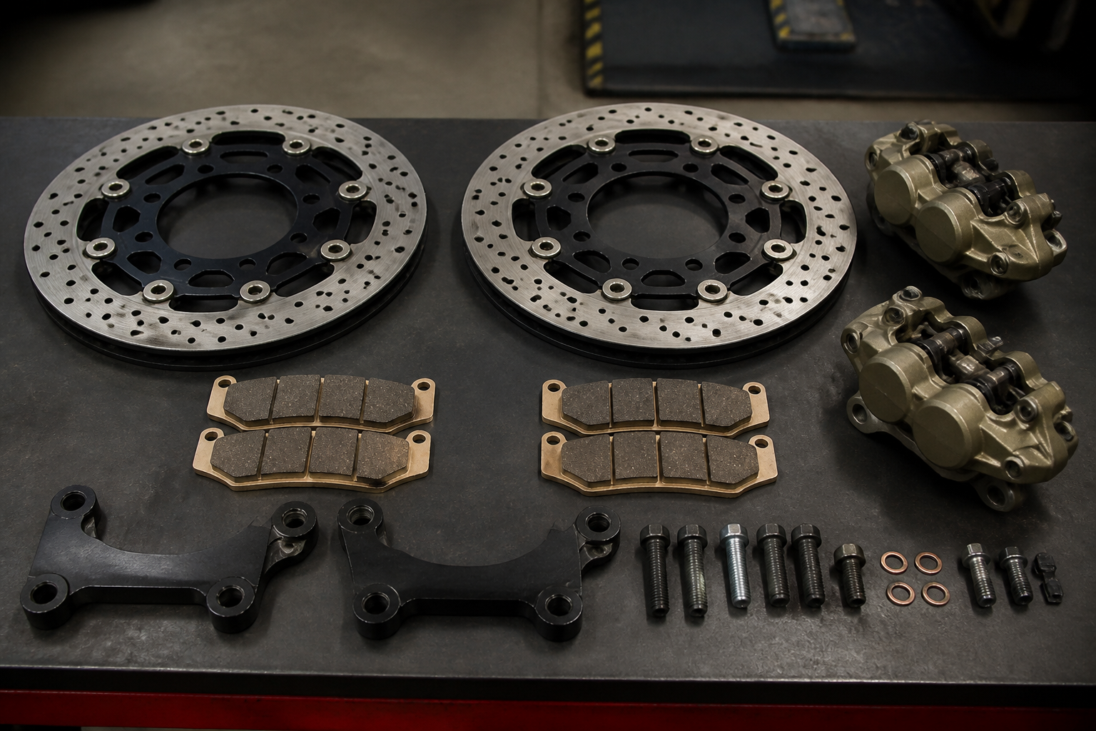 Motorcycle brake service and upgrades in Miami