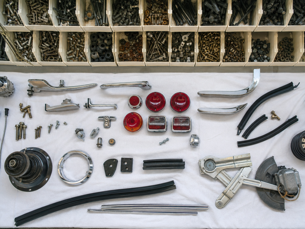 Catalogued and labeled components during frame-off teardown