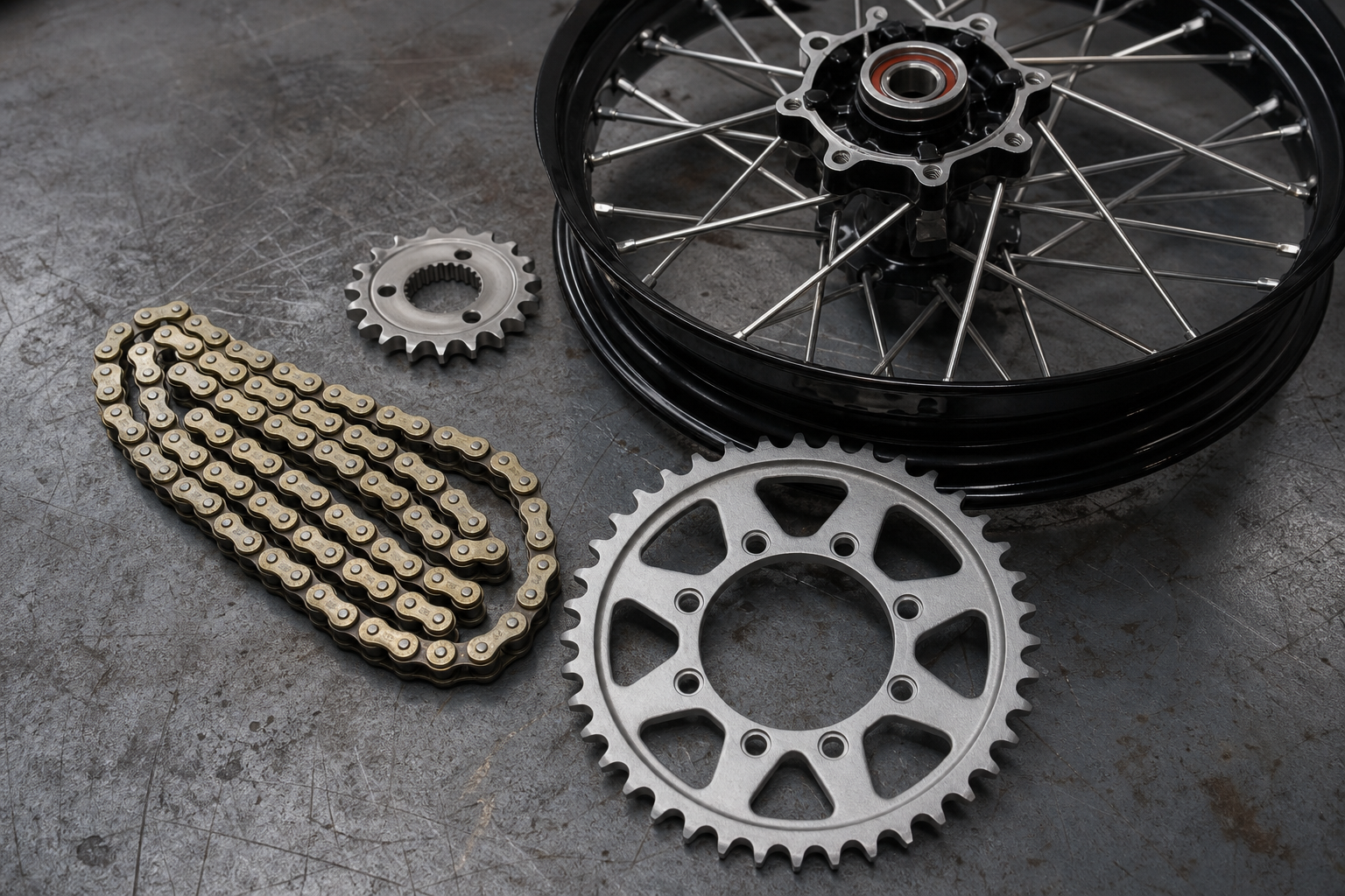 Adventure chain, sprocket and final drive in Miami