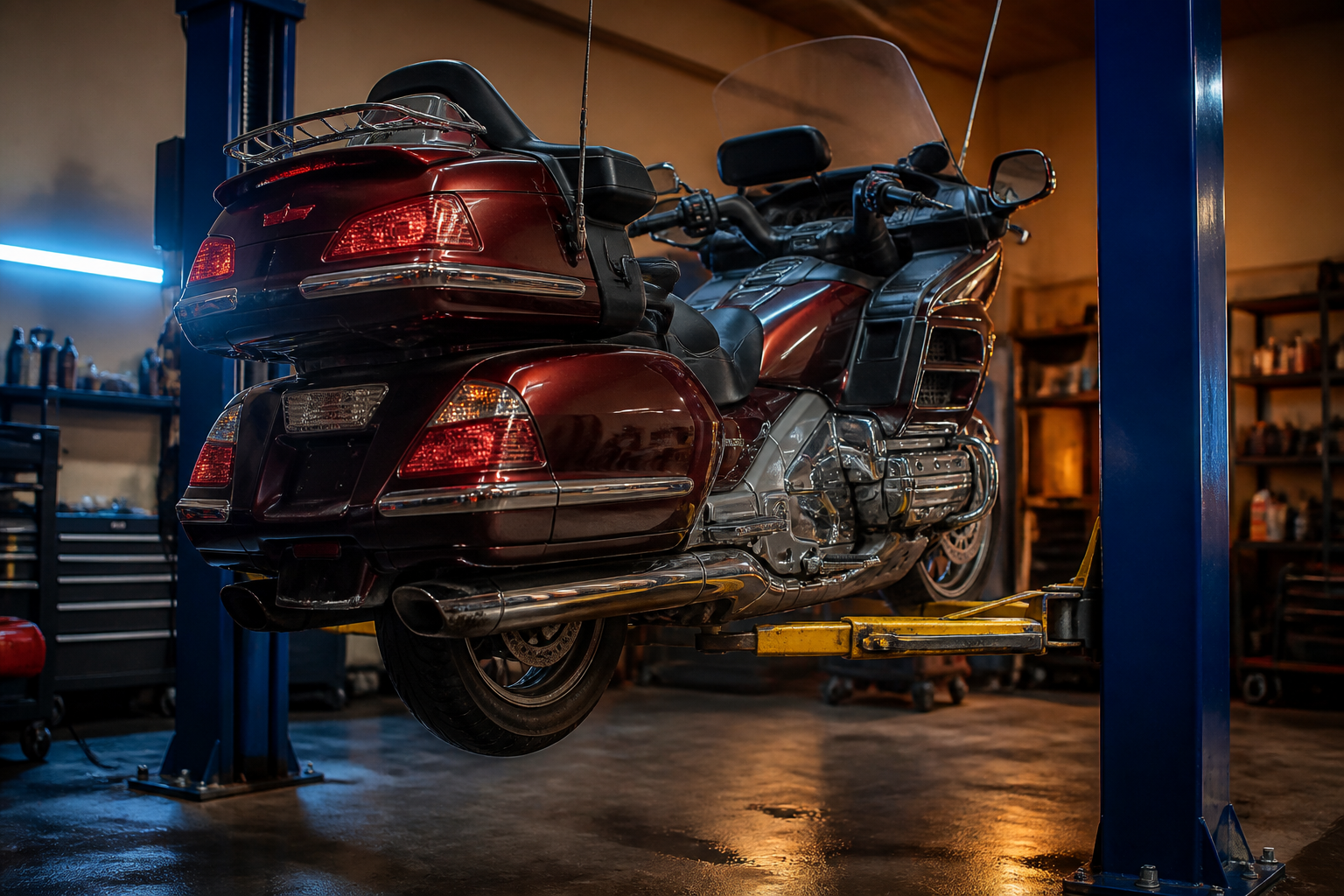 Used Honda Gold Wing inspection in Miami