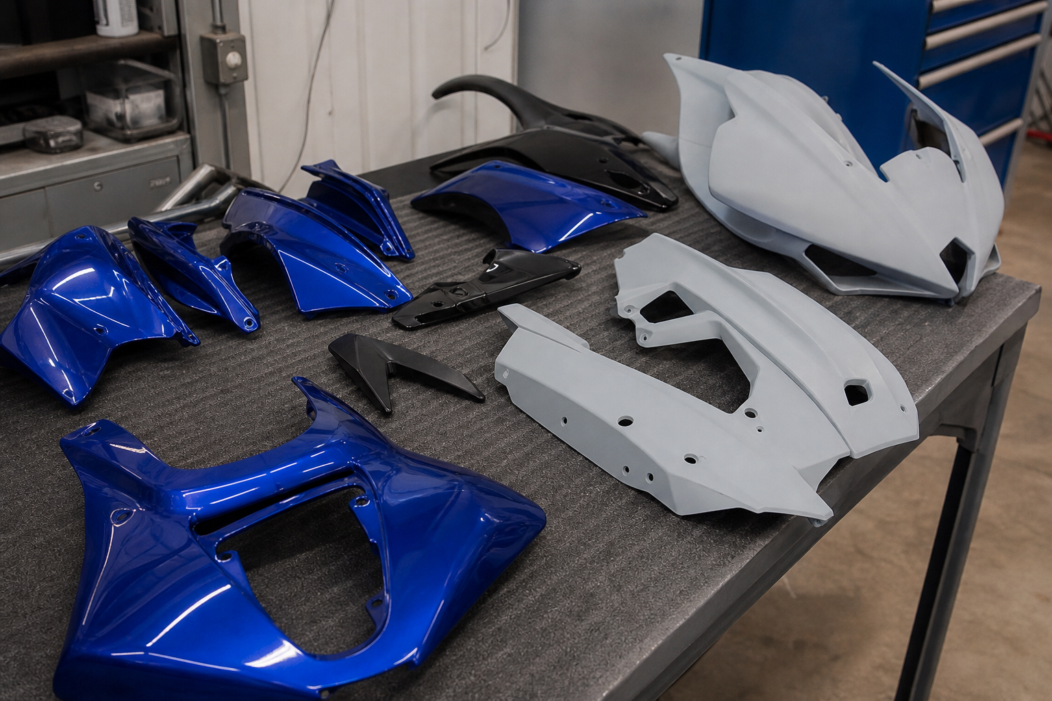 Sport bike crash and fairing repair in Miami