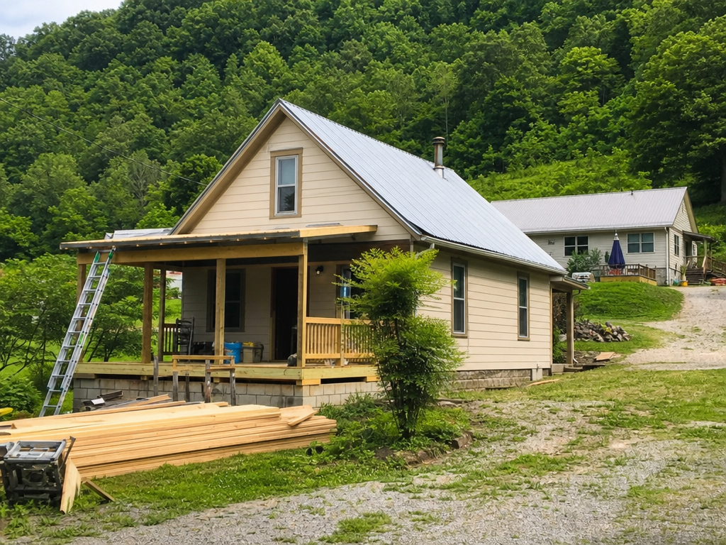 Rural mountain-adjacent homes in Unicoi, Tennessee