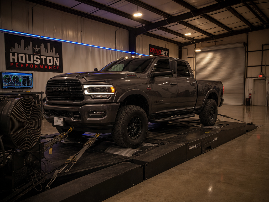 Ram 2500 Cummins sled pull build on chassis dyno Houston