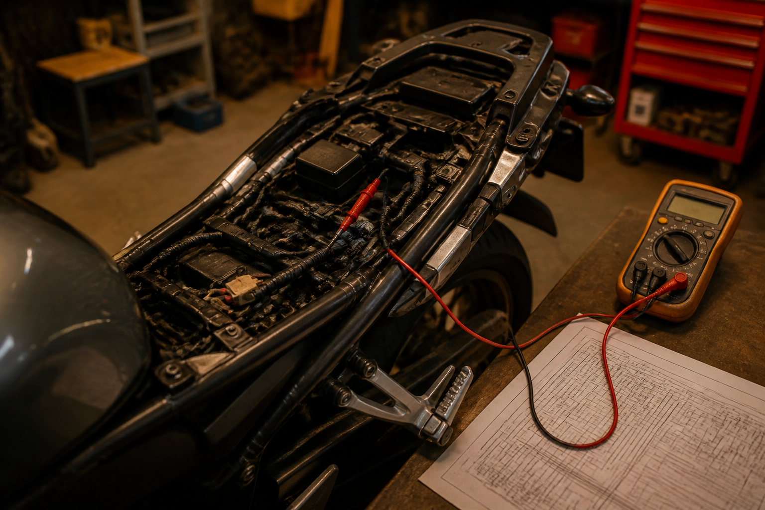 Intermittent motorcycle electrical fault diagnosis in Miami