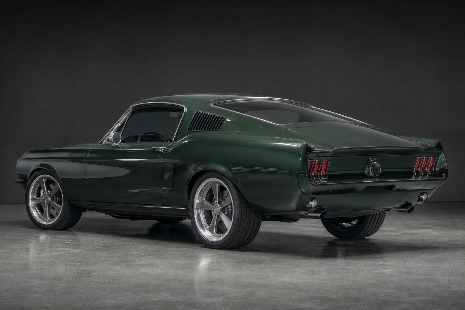 Restomod fastback with modern drivetrain