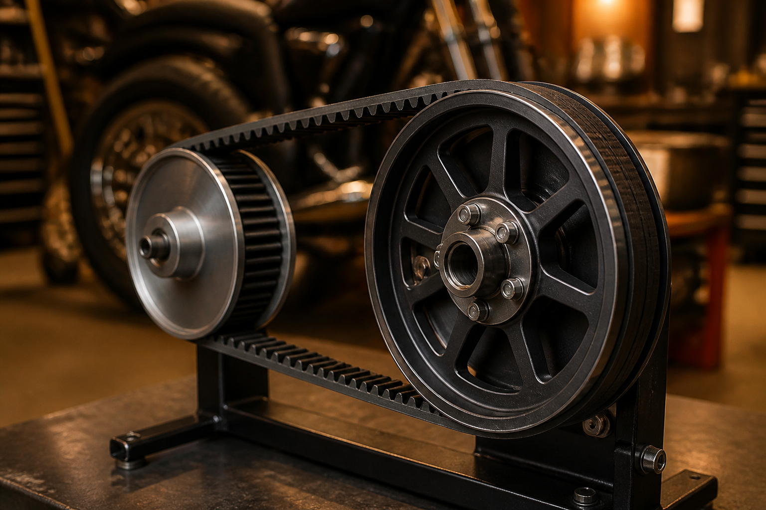 Motorcycle belt drive and final drive service in Miami