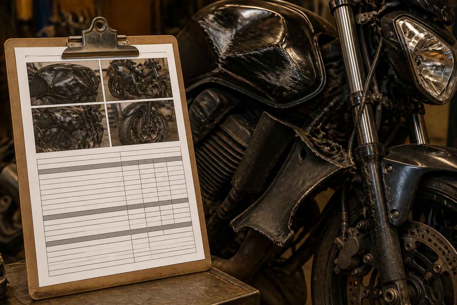 Motorcycle insurance claim estimate support in Miami