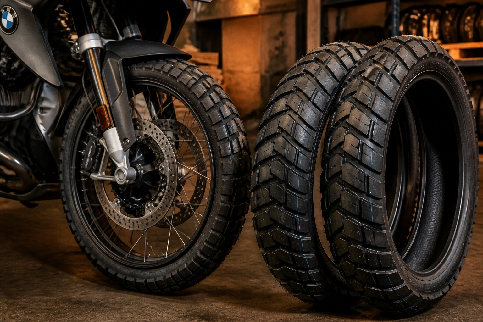 BMW GS terrain-matched tires in Miami