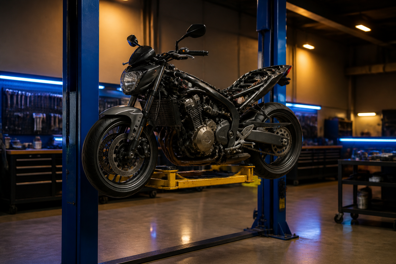 Motorcycle inspection near Miami Beach