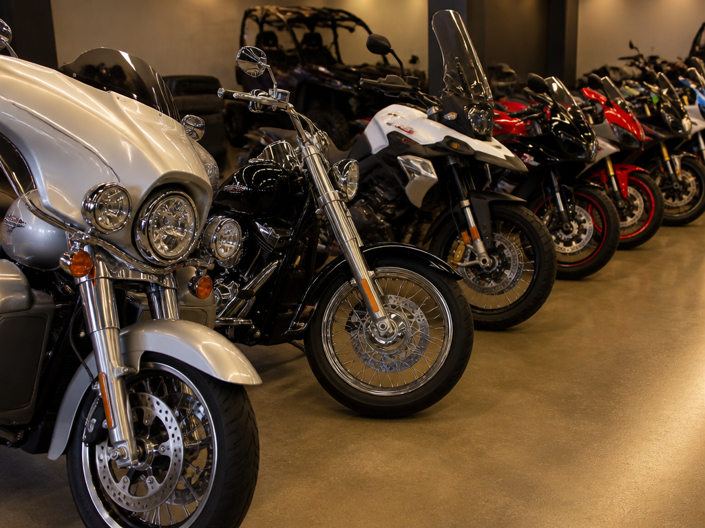 Used motorcycle inventory at Biscayne Moto Works Miami