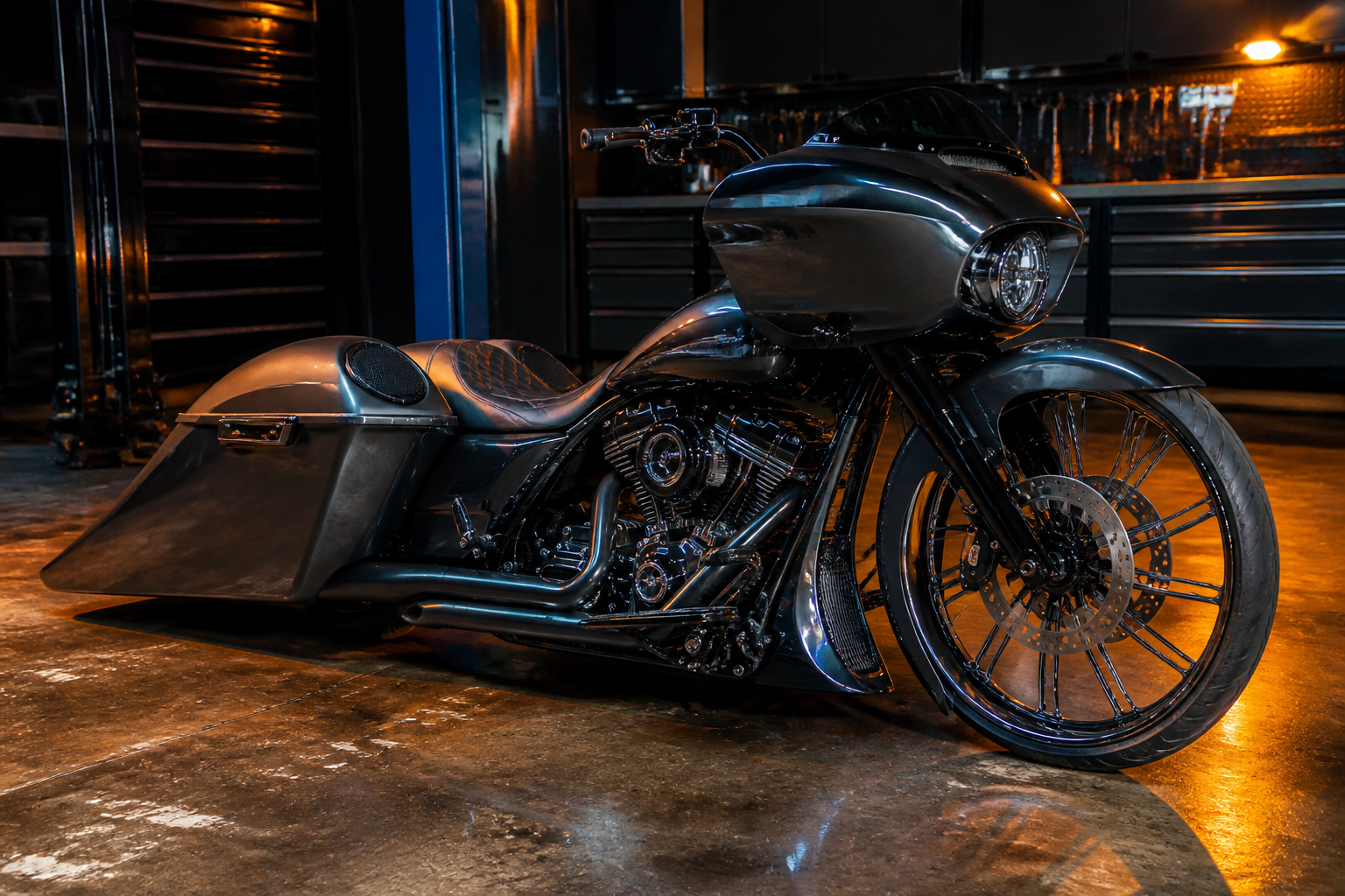 Custom bagger build in Miami