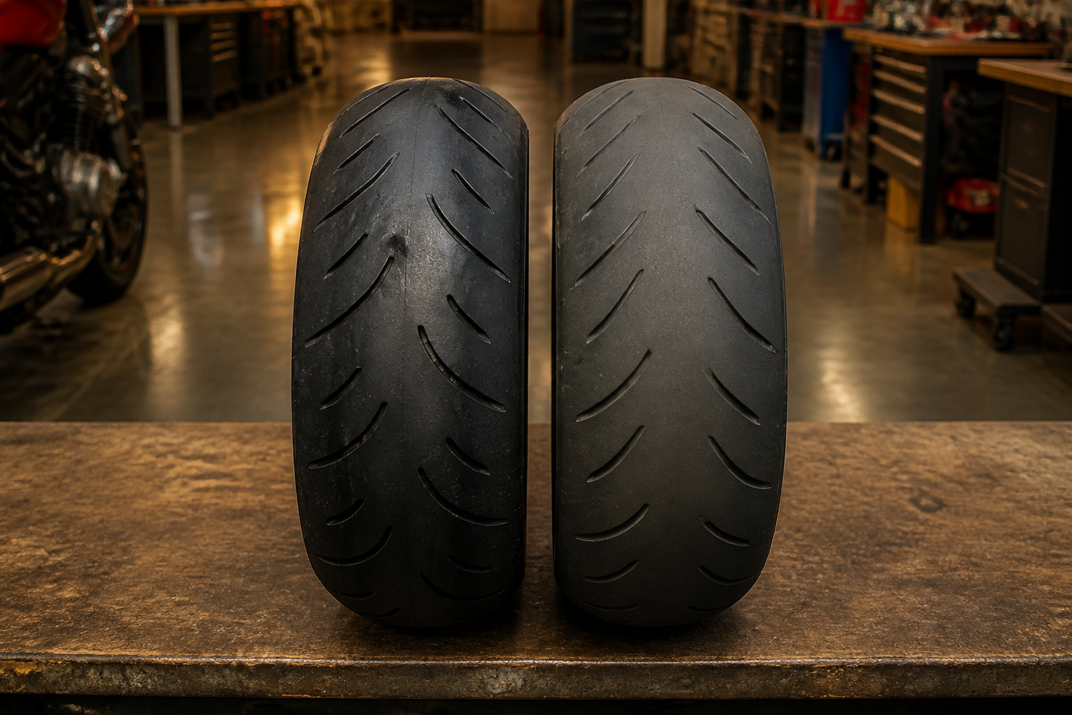 Motorcycle tire compound versus mileage comparison in Miami