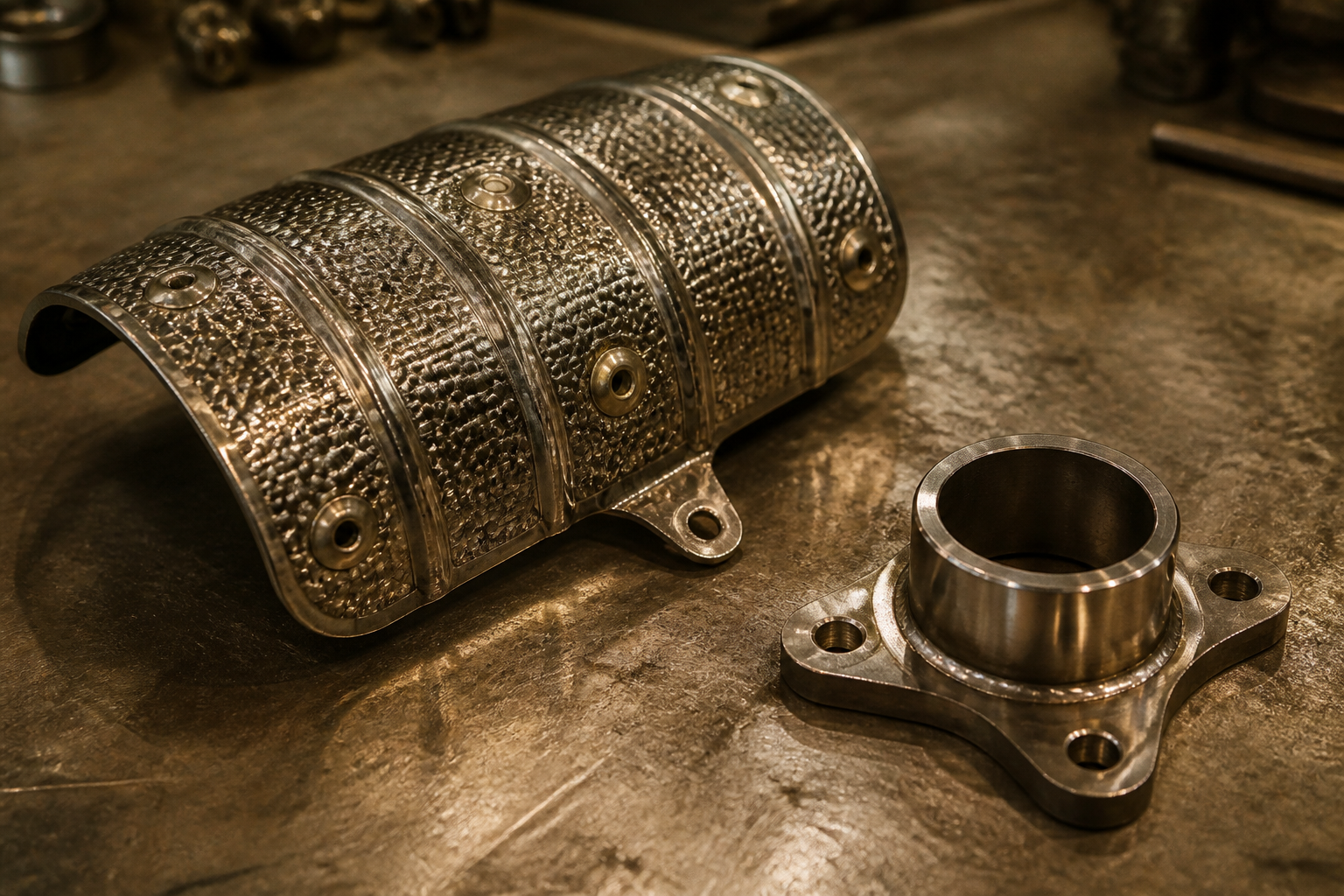 Custom exhaust heat shield and one-off part fabrication in Miami