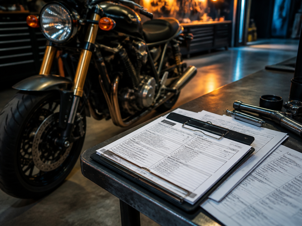 Appraising a motorcycle with its service records in Miami