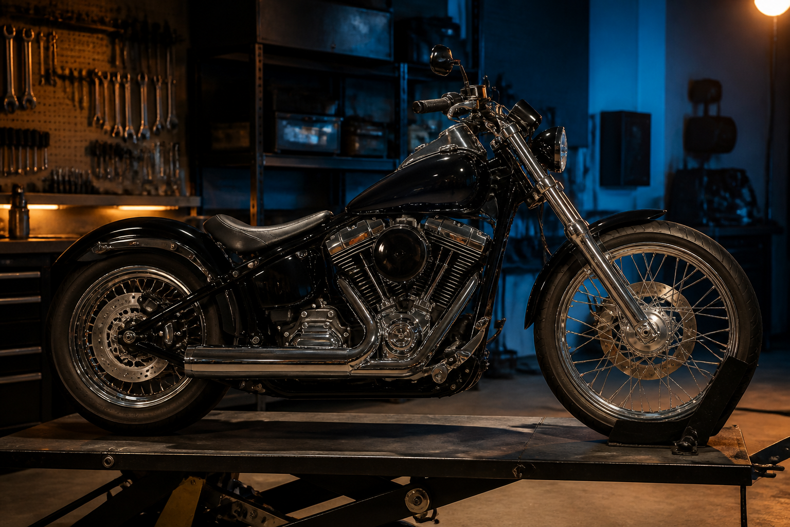 Softail stage build in Miami