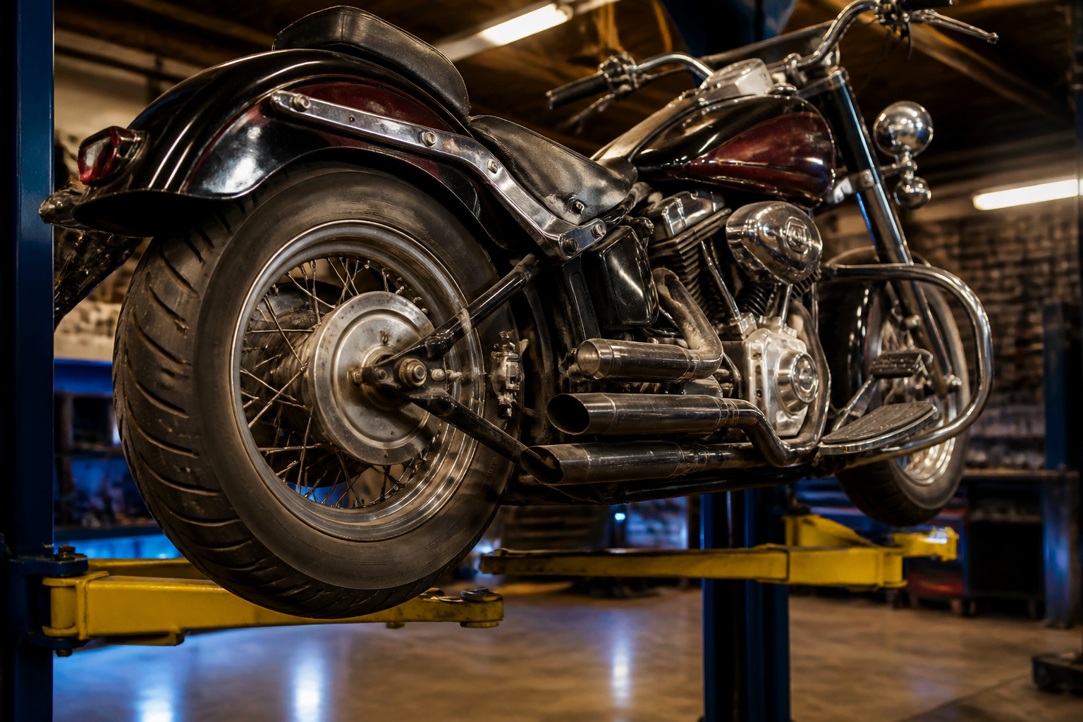 Used Harley Softail inspection in Miami