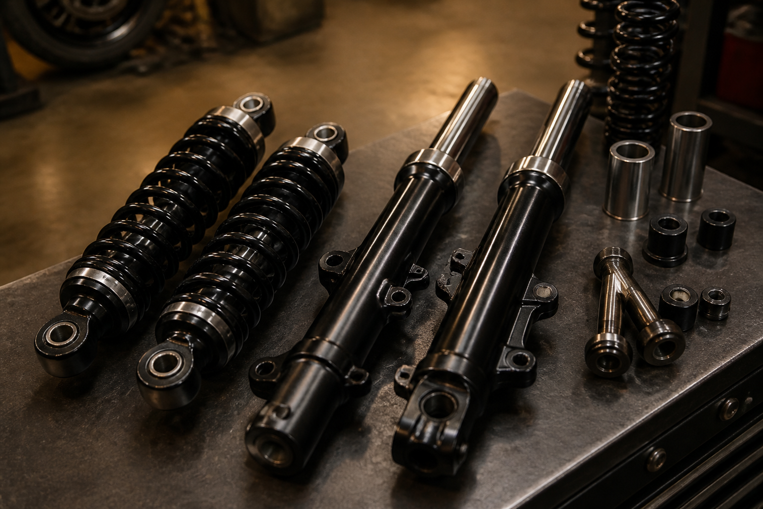 Harley Sportster suspension setup in Miami