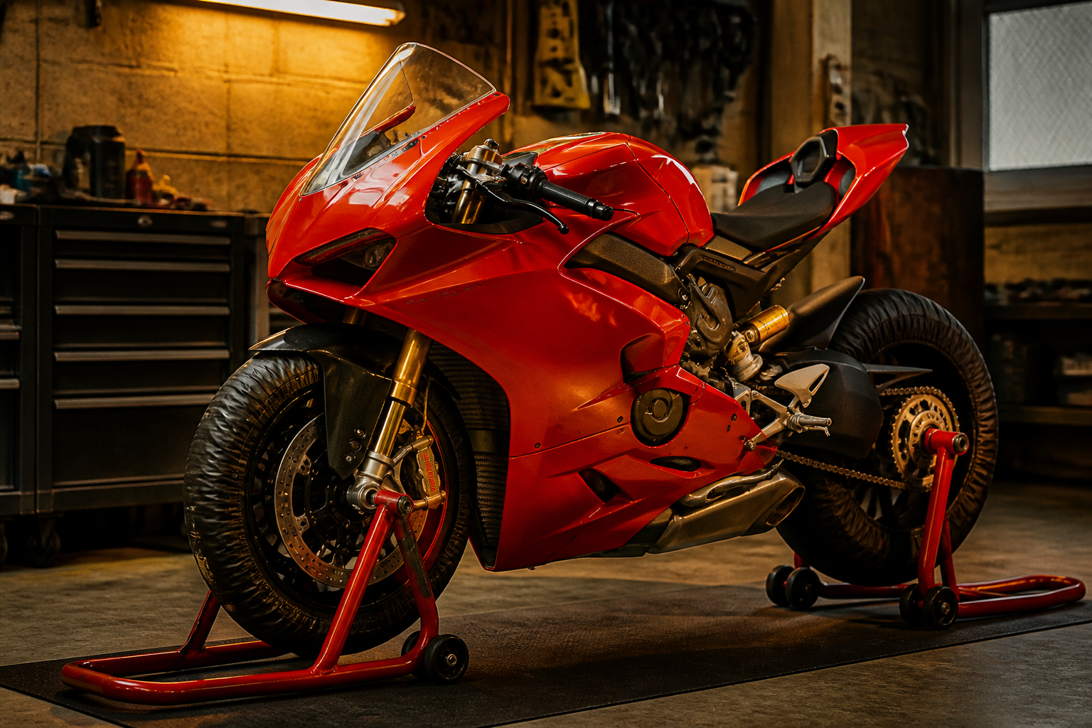 Ducati track prep in Miami