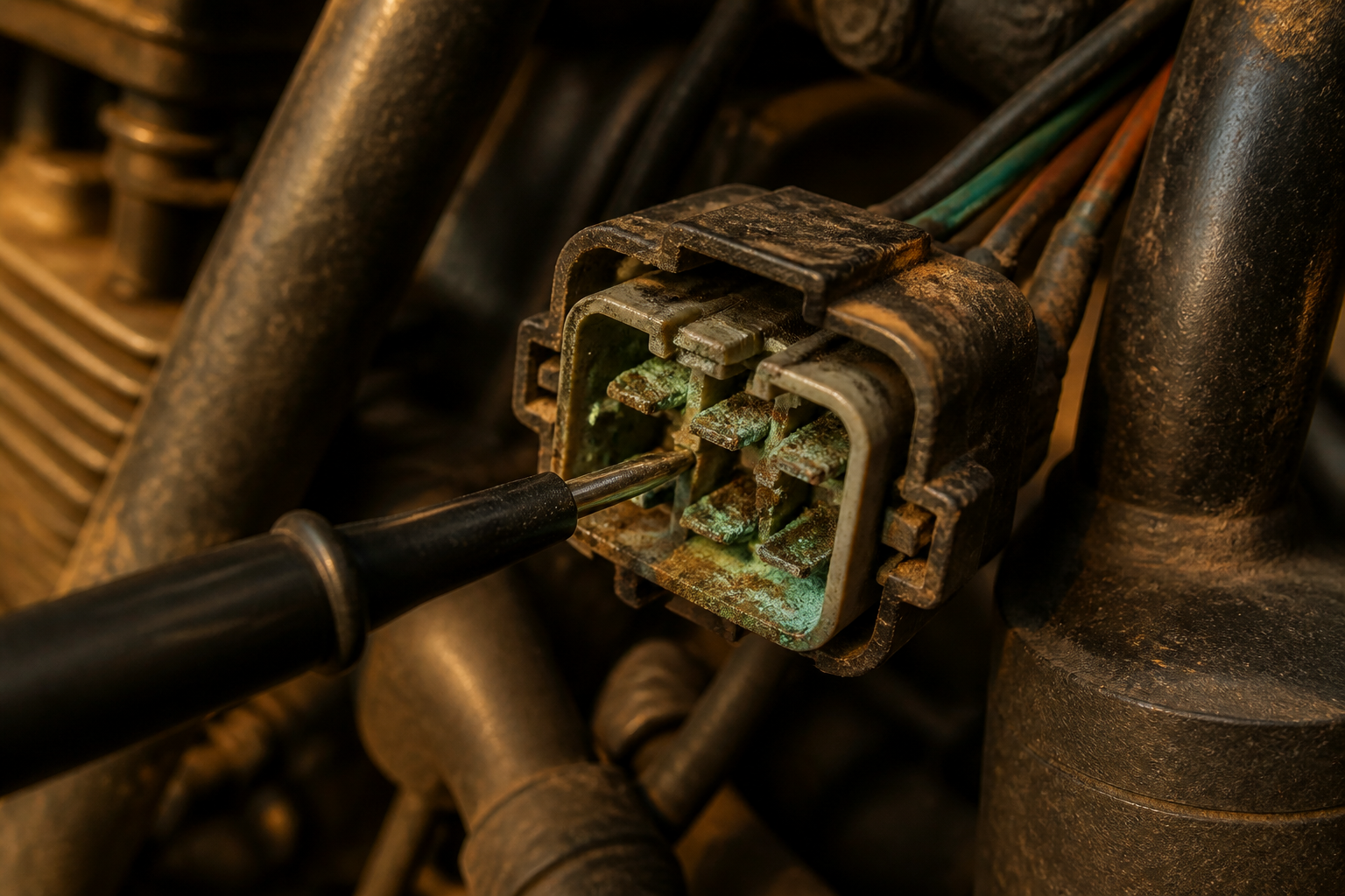 Motorcycle wiring harness and connector repair in Miami
