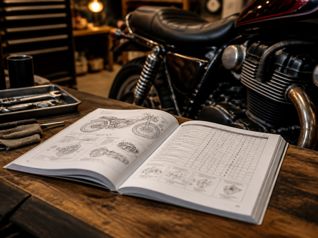 Reading a motorcycle service schedule in Miami