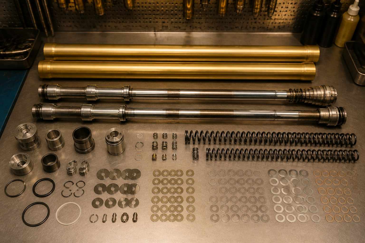 Motorcycle fork revalve and rebuild in Miami
