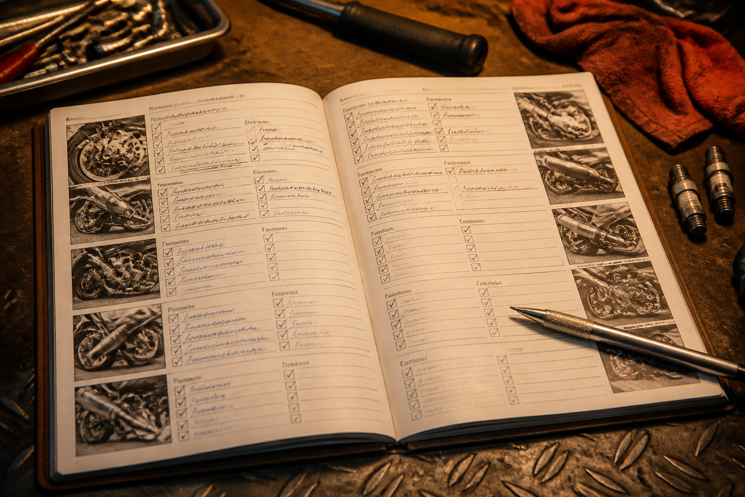 Documented motorcycle service records in Miami
