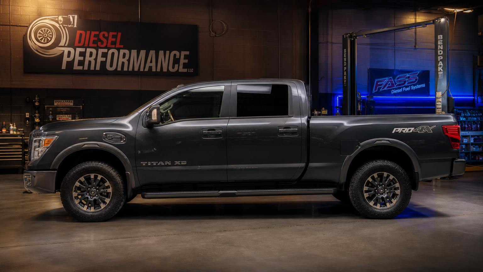 Nissan Titan XD 5.0L Cummins diesel Houston Drop Forged Diesel