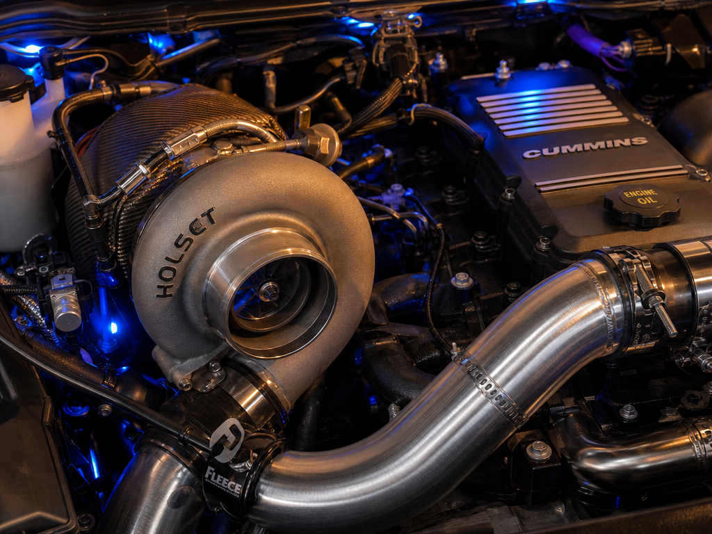 Compound turbocharger installation diesel