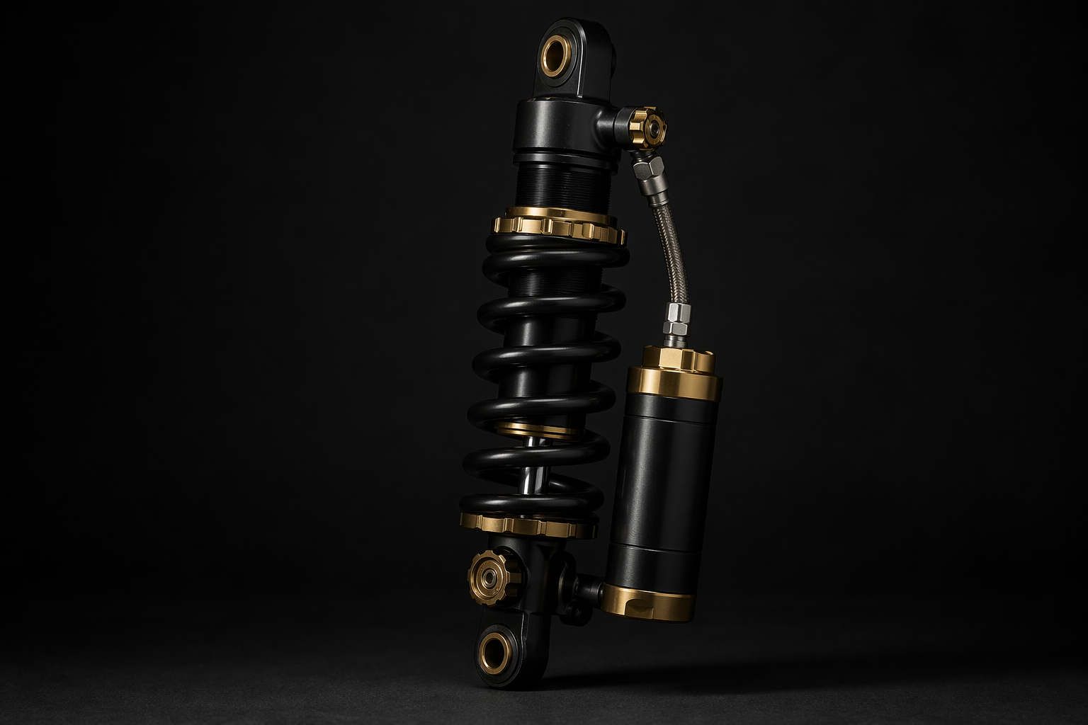 King coilover shock absorber with remote reservoir