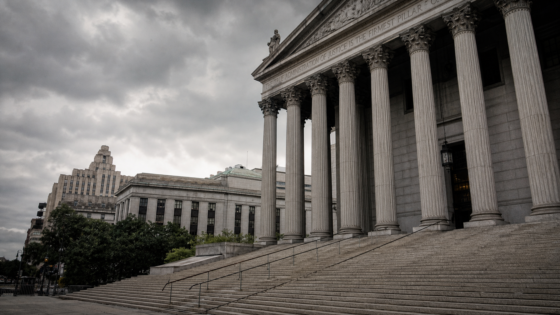 Courthouse steps exterior